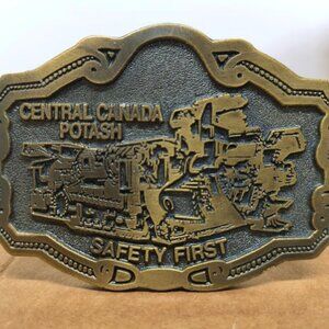 Central Canada Potash Safety First AT Belt Buckle